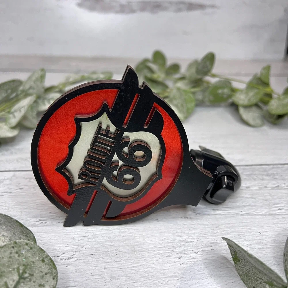 Route 66 Night Light Plug In Wall Vintage Retro Road Trip Decor Handcafted - Picture 5 of 8